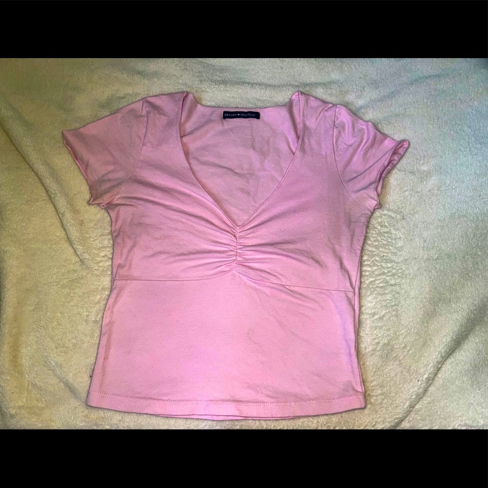 Brandy Melville-Gina Top Bubblegum pink/rare